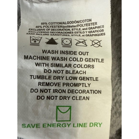 Majestic Pittsburgh Steelers Raglan Sweatshirt Grey Black Mens Medium - Picture 7 of 8